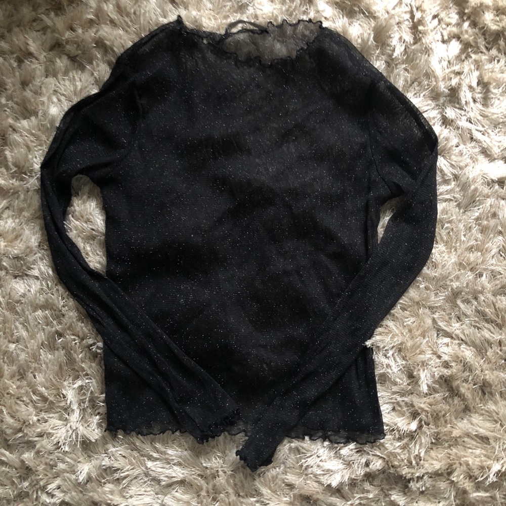 Brandy Melville black sparkle top (worn once!)